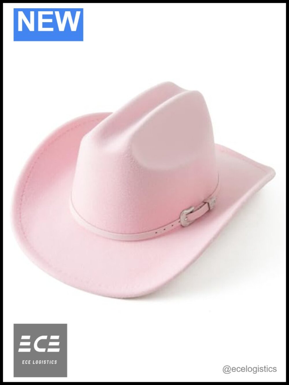 Kids Western Cowboy Hat with Belt Buckle Wide Brim Unisex